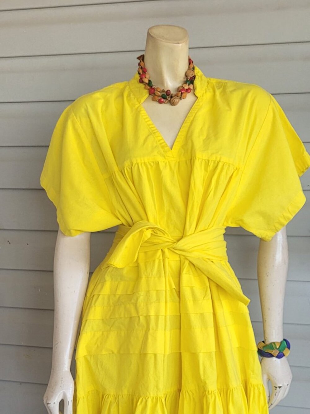 KARA CHIC OVERSIZE YELLOW SUNDRESS